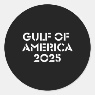 Sticker Rond Golfe Des États-Unis Trump 2025 Premium