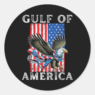 Sticker Rond Golfe Des Usa Amérique Mexique Golfe Est 2025 Etat