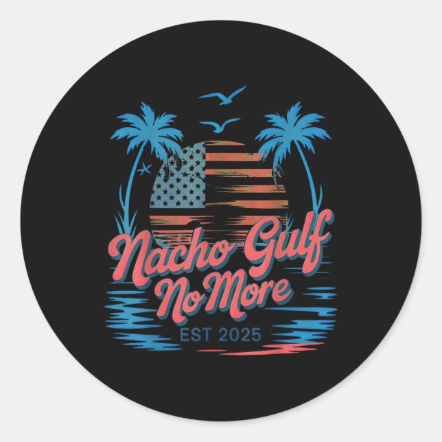 Sticker Rond Golfe Nacho Plus d'Amérique  (Devant)