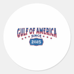 Sticker Rond Golfe Rétro De L'Amérique Des États-Unis Depuis 20