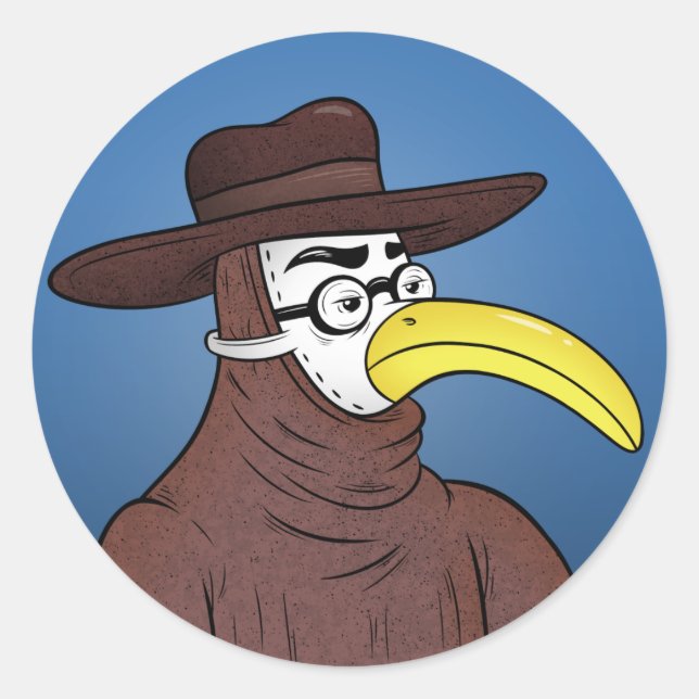 Sticker Rond GomerBlog (Devant)