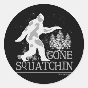 Sticker Rond Gone Squatchin