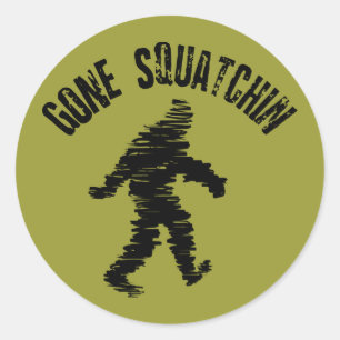 Sticker Rond Gone Squatchin