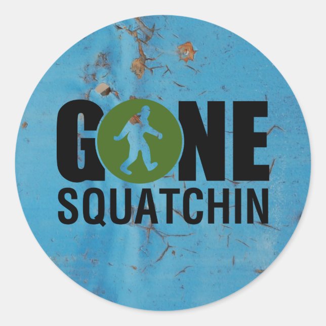 Sticker Rond Gone Squatchine Vintage (Devant)