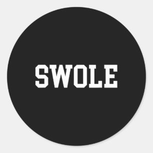 Sticker Rond Gonole Drôle Poids Et Bodybuilding