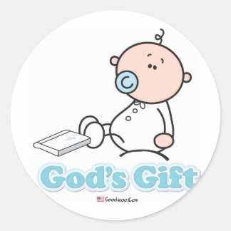 Sticker Rond GoochiCoo - Le cadeau de Dieu