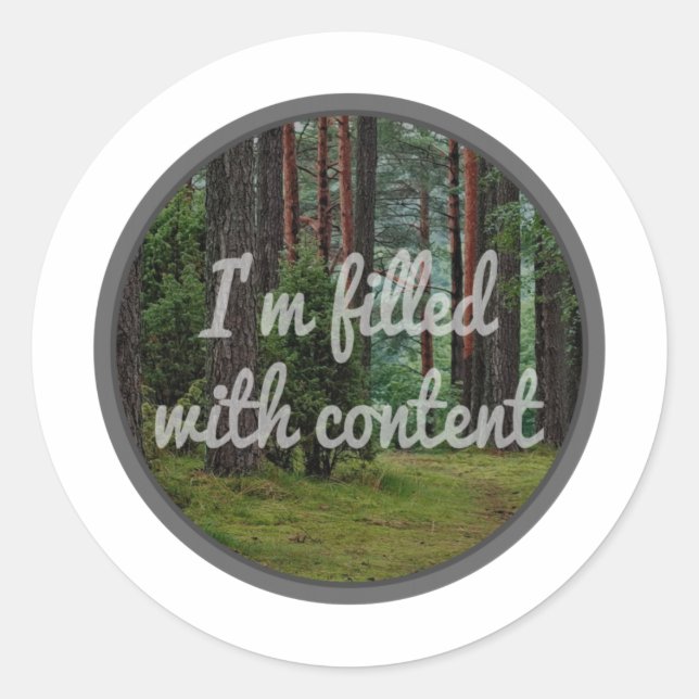 Sticker Rond good vibes cite la vie pour l'inspiration (Devant)