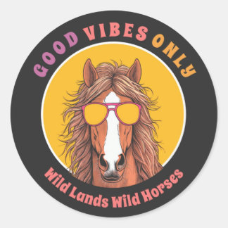 Sticker Rond Good Vibes Only - Rivière