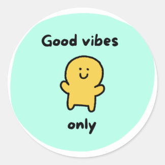 Sticker Rond Good vives Sticket