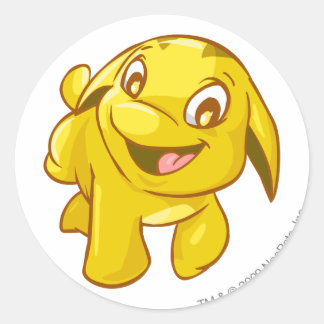 Sticker Rond Google Gold