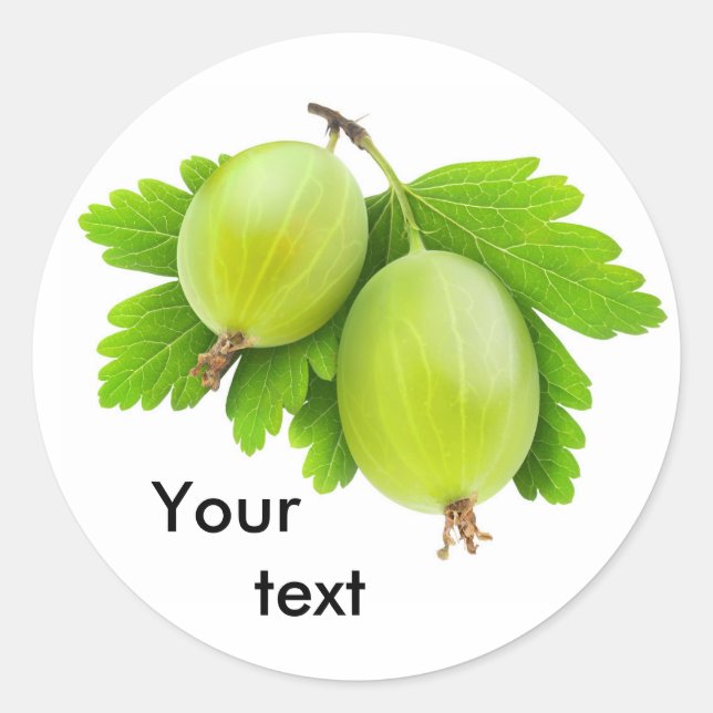 Sticker Rond Gooseberries (Devant)