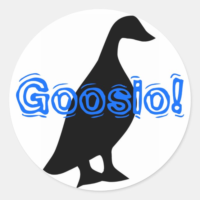 Sticker Rond Goosio ! (Devant)