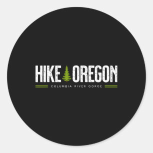Sticker Rond Gorge de la rivière Columbia en Oregon Randonnée A
