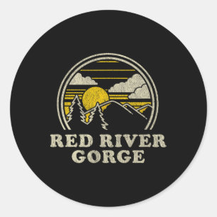 Sticker Rond Gorge de la rivière rouge Kentucky Ky T Shirt Rand