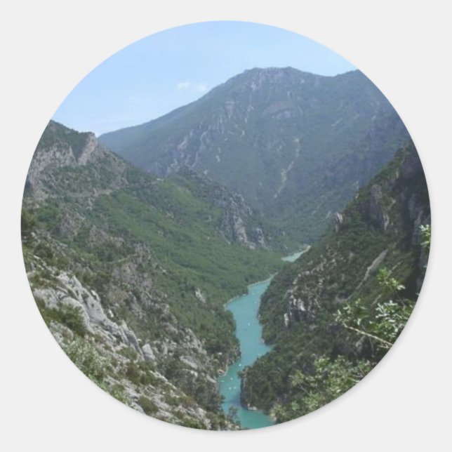 Sticker Rond Gorge du Verdon (Devant)