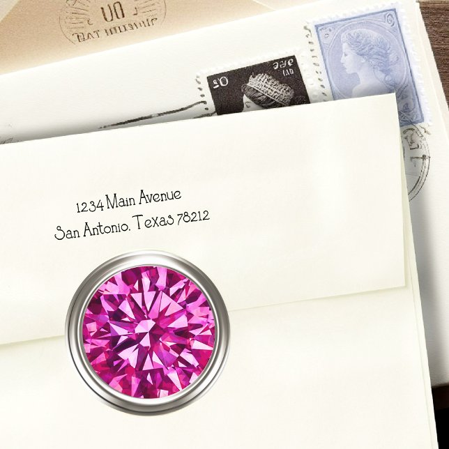 Sticker Rond Gorgey Gem Pink (Créateur téléchargé)