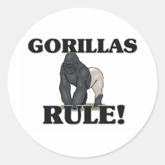 STICKER ROND GORILLAS !