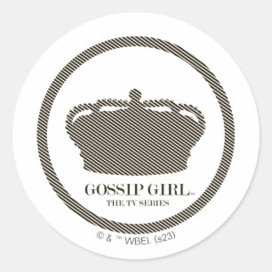 Sticker Rond Gossip Girl TV Series Crown Icon
