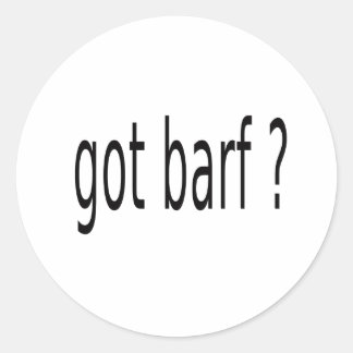 STICKER ROND GOT BARF
