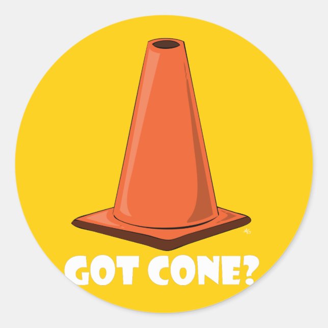 STICKER ROND GOT CONE 1T (Devant)