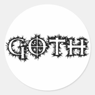 Sticker Rond Goth