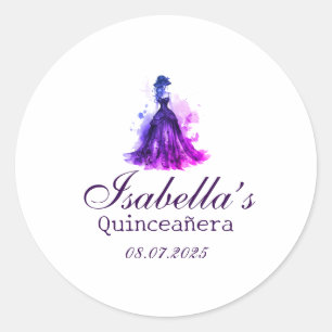 Sticker Rond Gothique Glam Quince