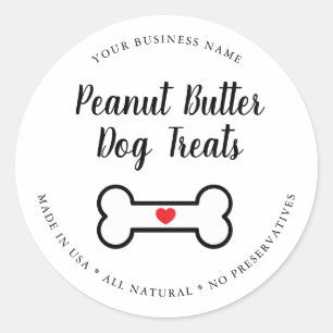 Sticker Rond Gourmande Naturelle Treat Chien