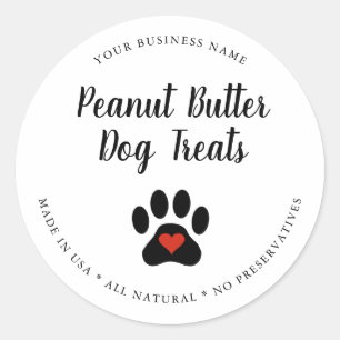 Sticker Rond Gourmande Naturelle Treat Chien