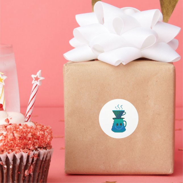 Sticker Rond goûter l'expérience (Fête)