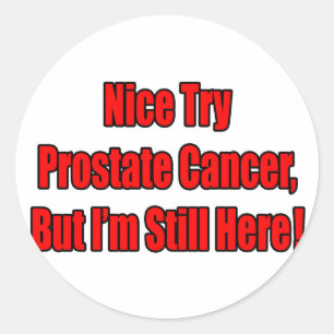Sticker Rond Goûtez Le Cancer De La Prostate.