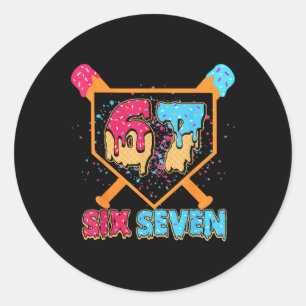 Sticker Rond Goutte Bysebyll Numéro 67 Joueur Ou 67e Anniversai