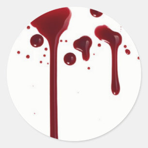 Sticker Rond goutte de sang