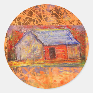 Sticker Rond goutte d'eau dans la ferme