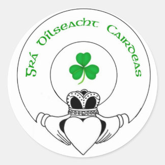 Sticker Rond gra, gode, cairdeas claddah