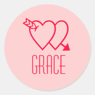 Sticker Rond Grâce