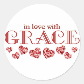Sticker Rond Grâce