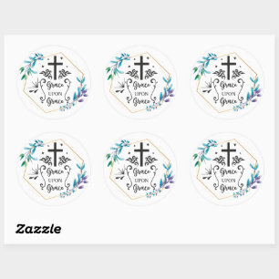 Sticker Rond Grace sur grâce