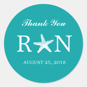 Sticker Rond Gracity Starfish   MARIAGE