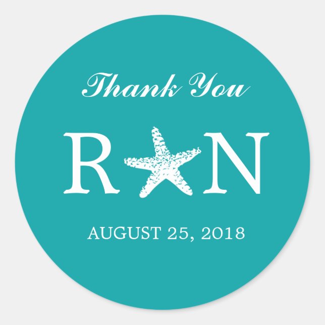 Sticker Rond Gracity Starfish | MARIAGE (Devant)