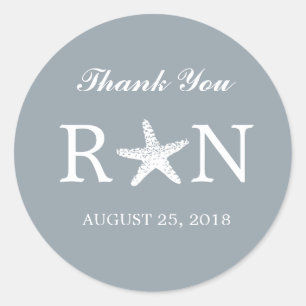 Sticker Rond Gracity Starfish   MARIAGE