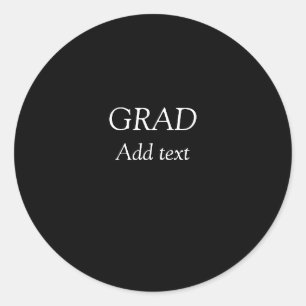 Sticker Rond Grad simple graduation minimale élégante typo mode