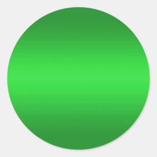 Sticker Rond Gradient vert brillant - Emerald Greens Modèle B