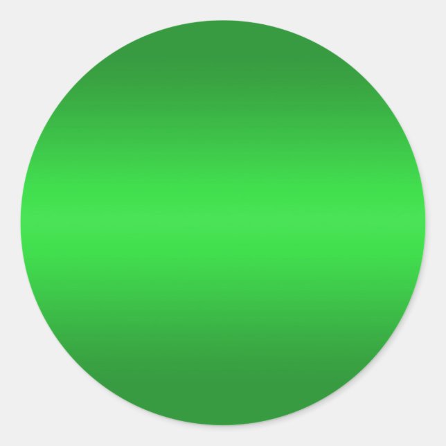 Sticker Rond Gradient vert brillant - Emerald Greens Modèle B (Devant)