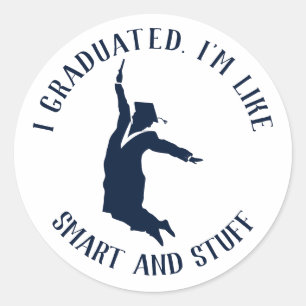 Sticker Rond Graduate Gag Graduation 2024