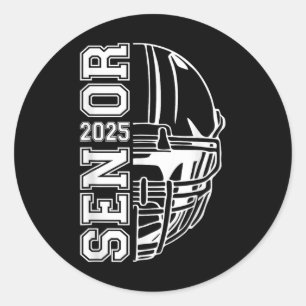 Sticker Rond Graduate Senior Cl De 2025 Graduation American Foo