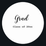 Sticker Rond Graduation class of 2023 congratulation add your n<br><div class="desc">Design</div>