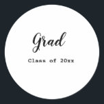 Sticker Rond Graduation class of 2023 congratulation add your n<br><div class="desc">Design</div>