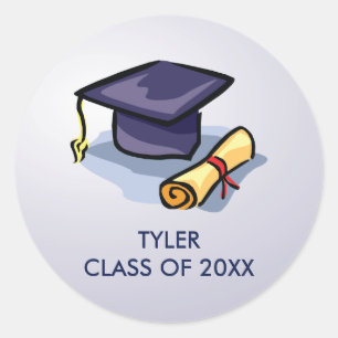 Sticker Rond Graduation congratulations Remember the Past