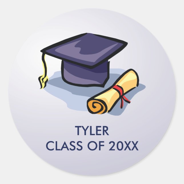 Sticker Rond Graduation congratulations Remember the Past (Devant)