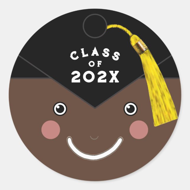 Sticker Rond Graduation créative (Devant)